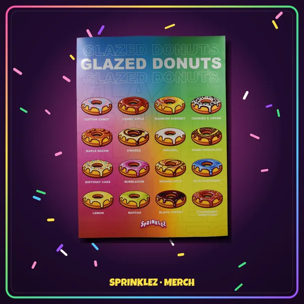 Glazed Donuts Poster, Merch